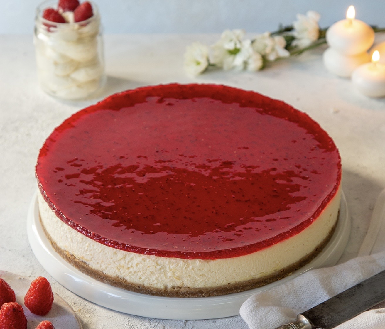 Cheesecake frambuazlı